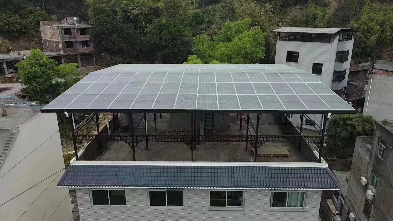 屯昌15kw+10kwh自建别墅家庭光伏储能系统